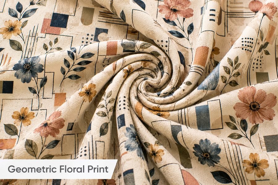 Geometric Floral Print