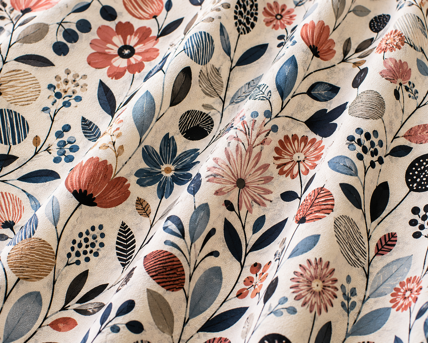 Geometric Floral Print