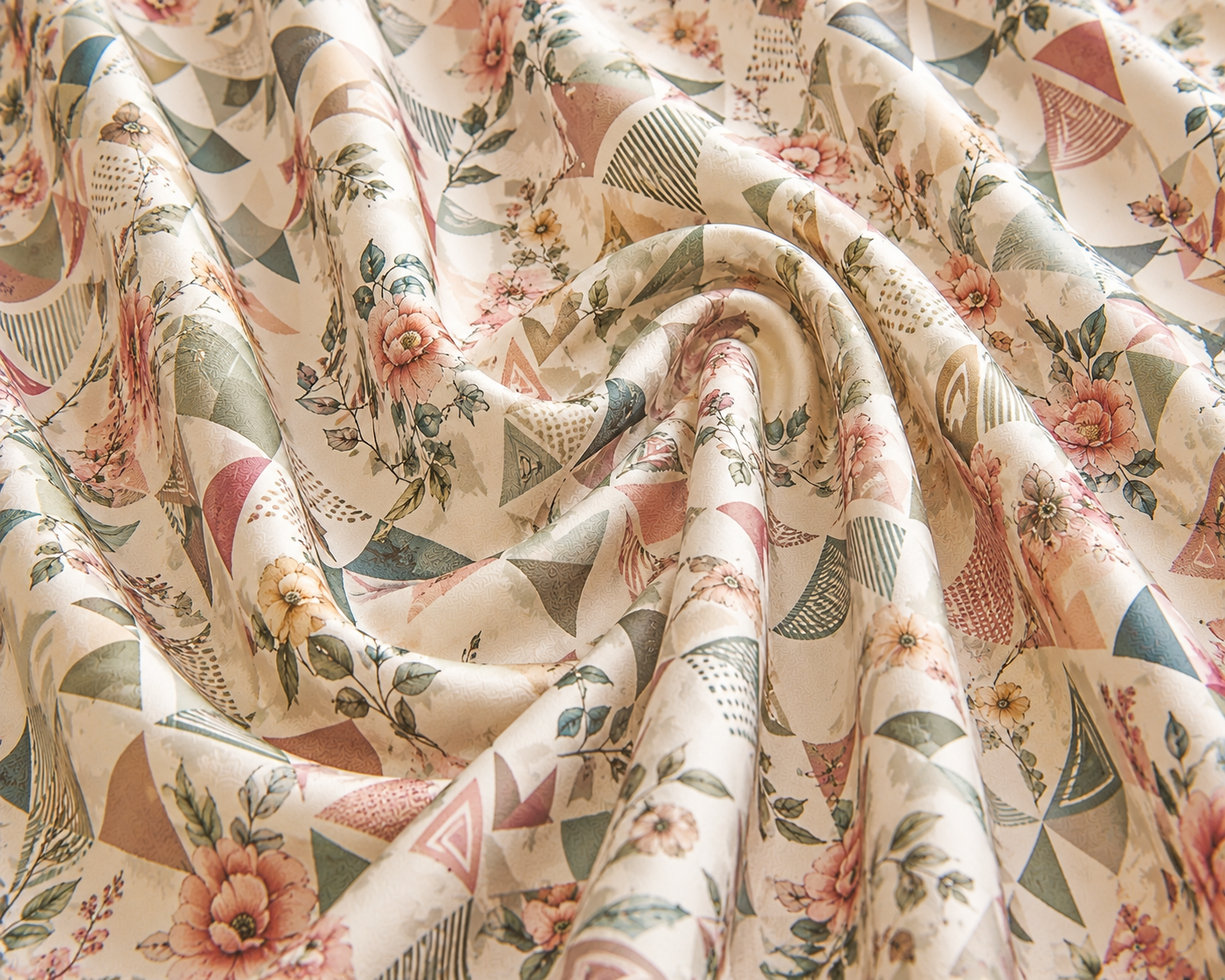 Geometric Floral Print